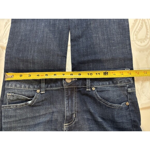 Wrangler® Ladies Bootcut 9 Blue Denim Cowgirl Jeans Distressed - Picture 6 of 7